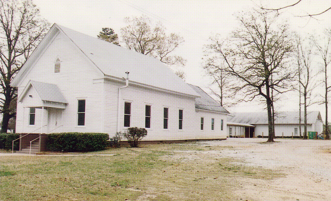 The original Oakland Baptist Church building